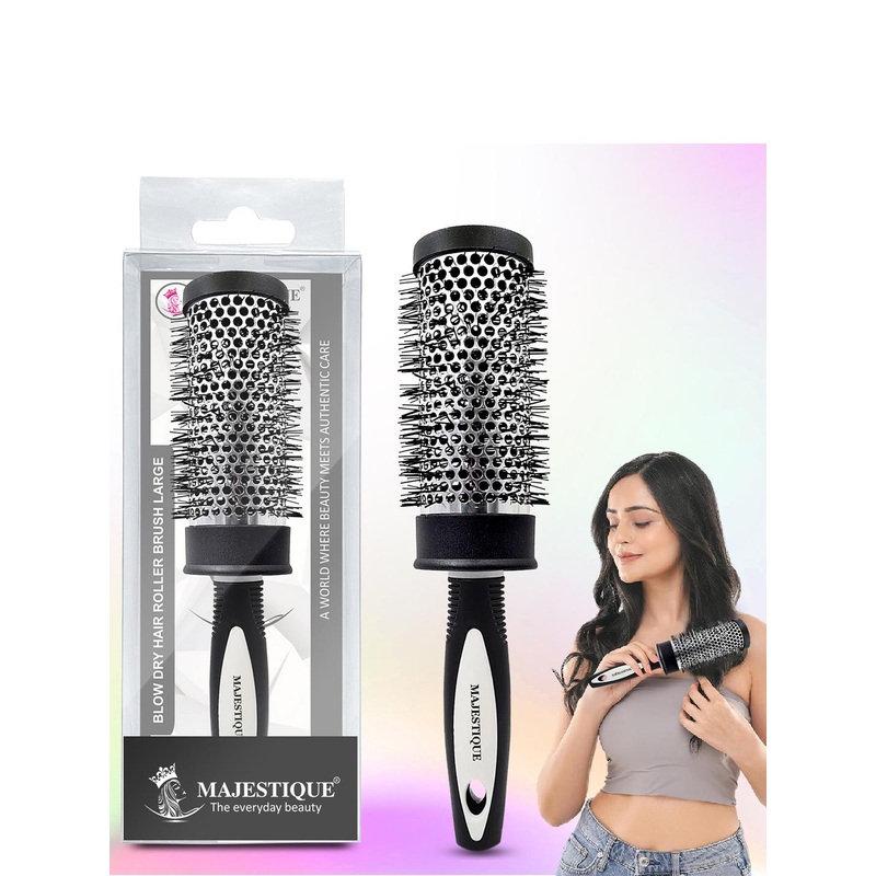MAJESTIQUE Black Round Hair Brush