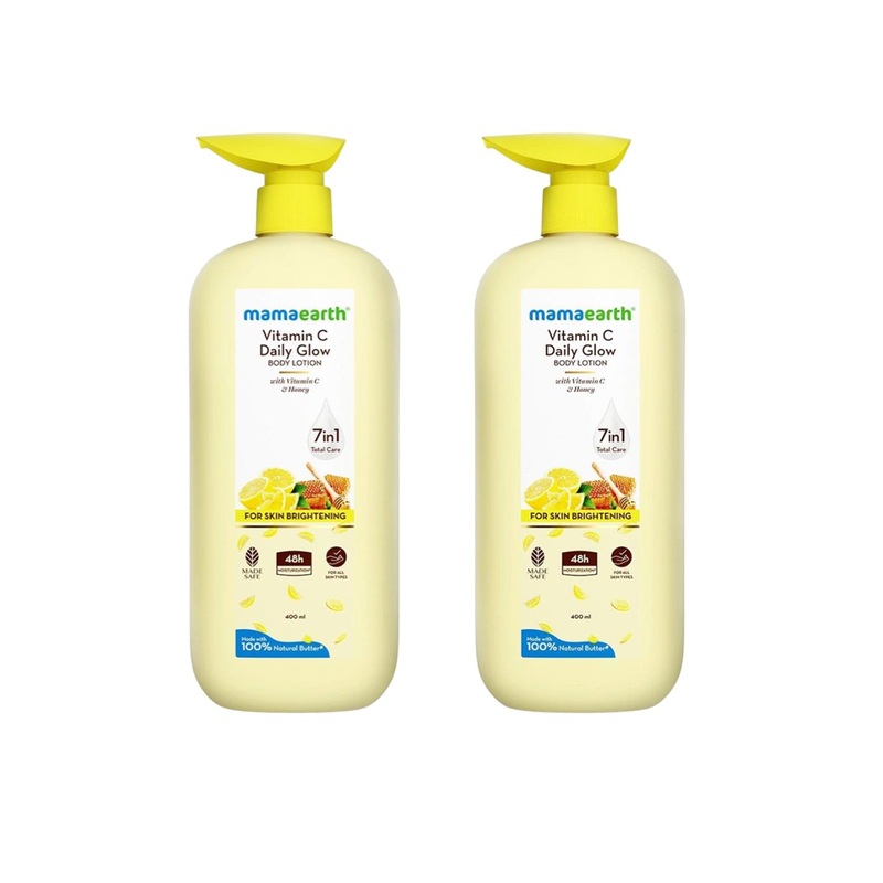 Mamaearth Set Of 2 Vitamin C Daily Glow Body Lotion – 400 ml Each