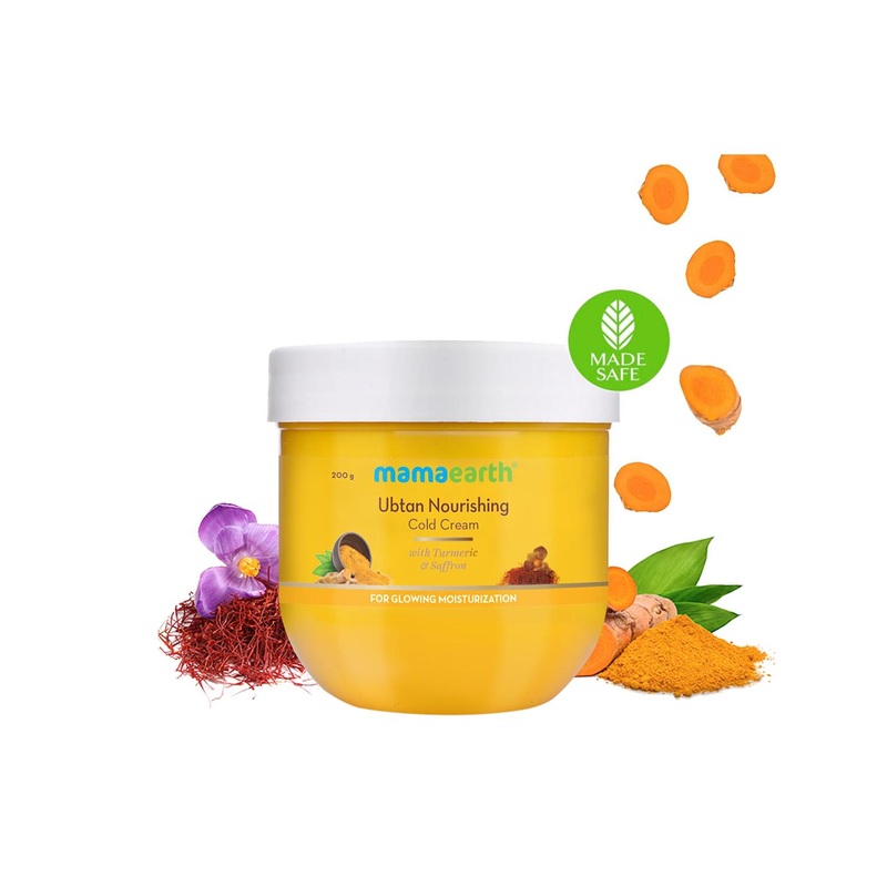 Mamaearth Ubtan Nourishing Cold Winter Cream with Turmeric & Saffron For Glowing Skin 200g