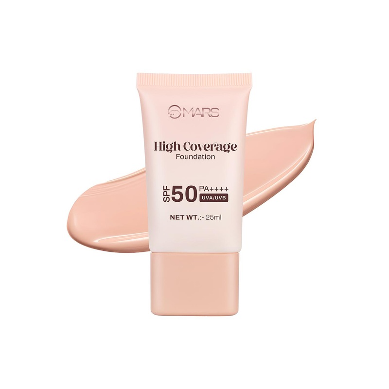 MARS High Coverage SPF50 PA++++ Liquid Foundation 25ml – Ivory Glow 01