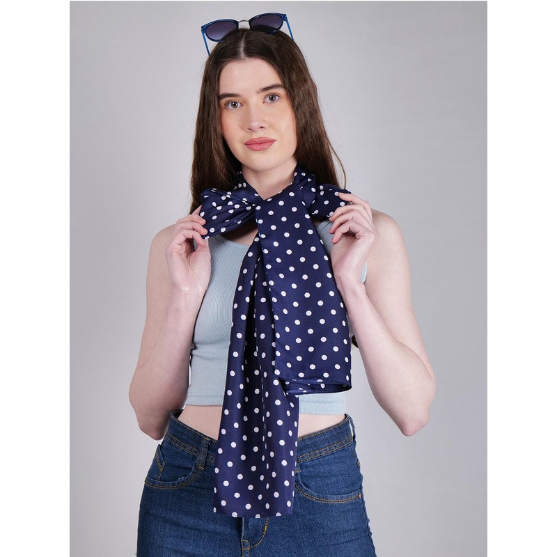 Mast & Harbour Polka Dots Printed Scarf