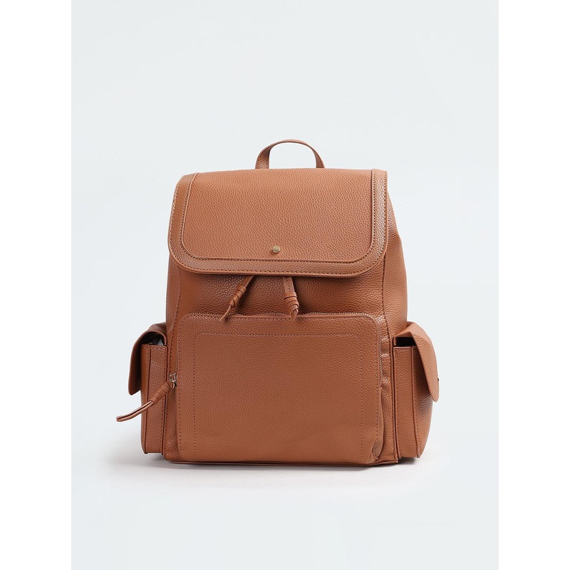 max Women Textured Backpack