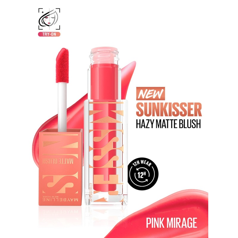 Maybelline 12H Sunkissed Cheeks Transfer-Proof Sunkisser Hazy Matte Blush – Pink Mirage