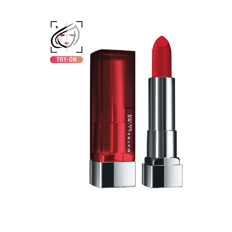 Maybelline New York Creamy Matte Color Sensational Lipstick – Red Liberation 640 3.9gm