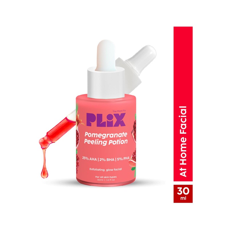 PLIX THE PLANT FIX Pomegranate Peeling Potion with 25% AHA + 2% BHA + 5% PHA – 30ml
