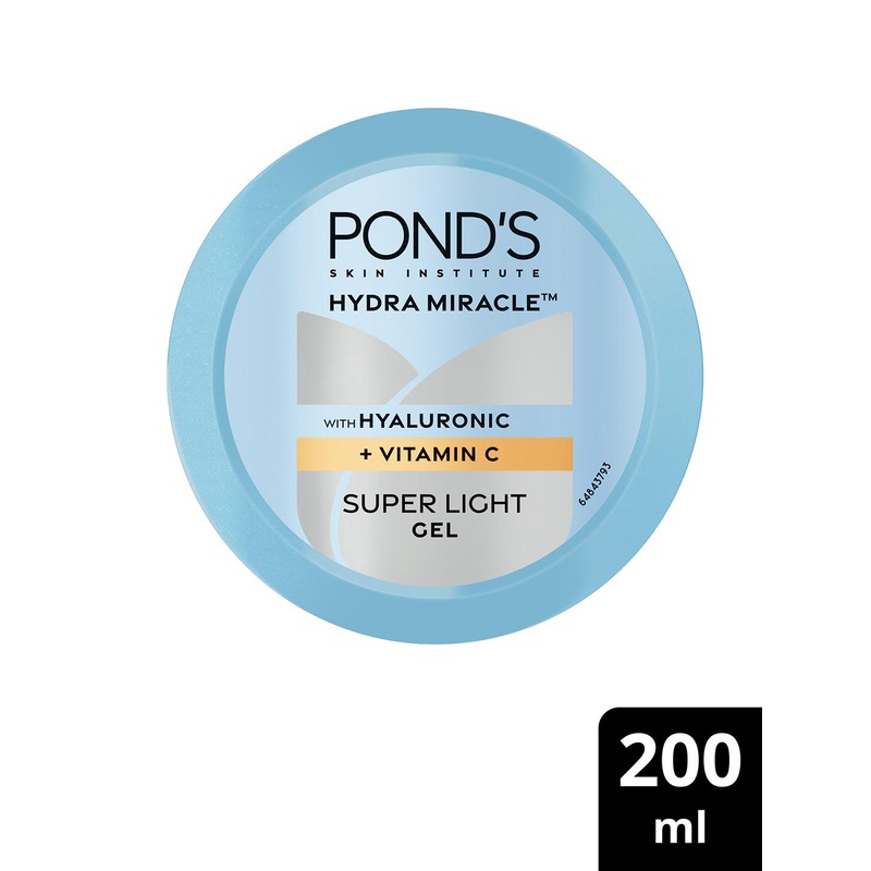 Ponds Hydra Miracle Super Light Gel With Hyaluronic Acid & Vitamin C – 200ml