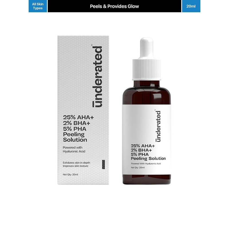 Underated 25% AHA, 2% BHA & 5% PHA Peeling Solution – 20ml