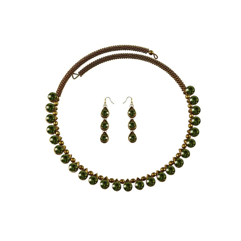 Vidhya Kangan Women Green Jewellery Set