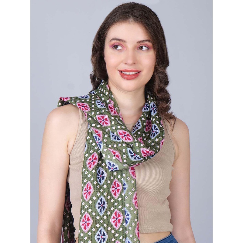 Anouk Women Green Printed Scarf
