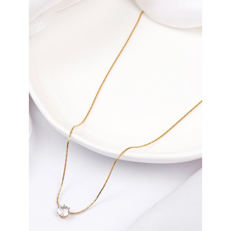 BEWITCHED Gold-Plated Artificial Stone Studded Chain