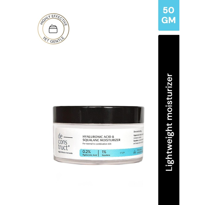 deconstruct 0.2% Hyaluronic Acid & 1% Squalane Face Moisturizer – 50 gm