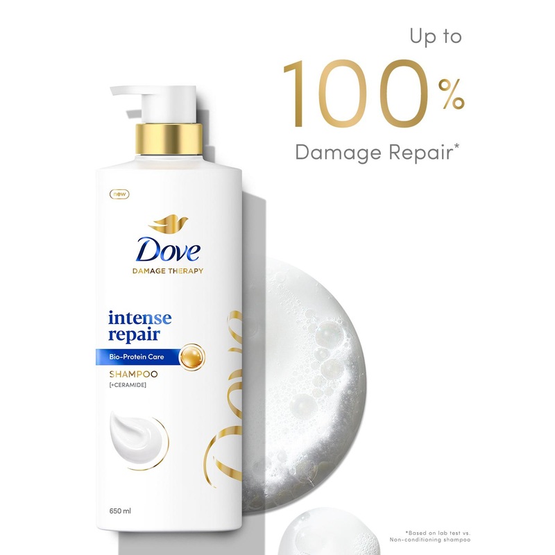Dove Hair Therapy Intense Repair Shampoo with Glycerin 650 ml