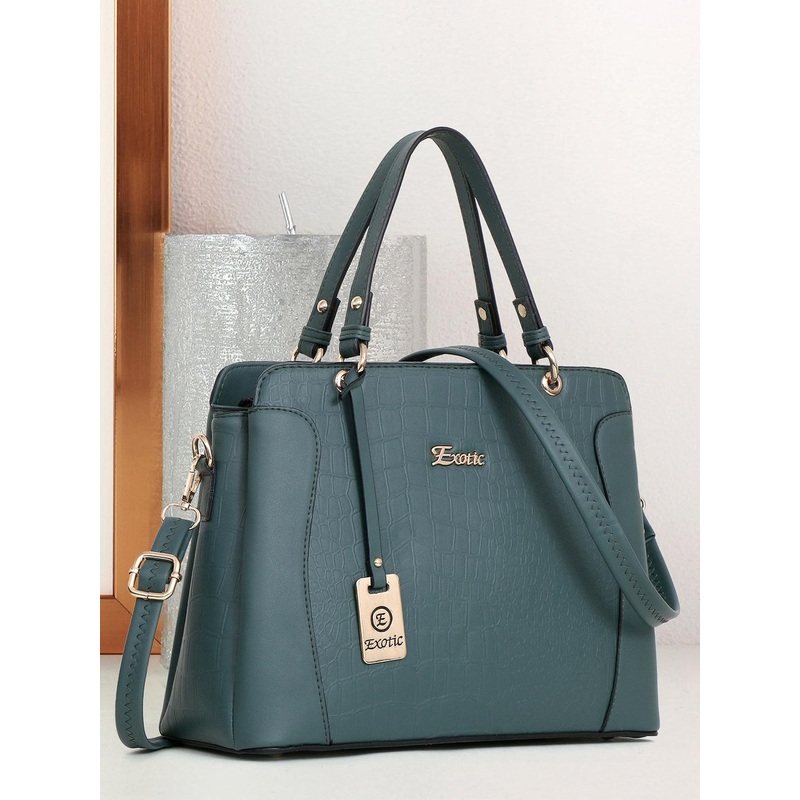 Exotic PU Structured Handheld Bag with Tasselled