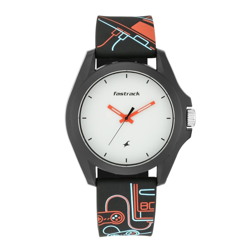 Fastrack Round Dial & Straps Analogue Watch 68011PP01