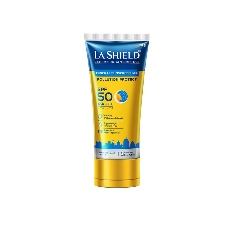 La Shield Lightweight Pollution Protect Mineral SPF 50 + PA+++ Sunscreen Gel – 50 g