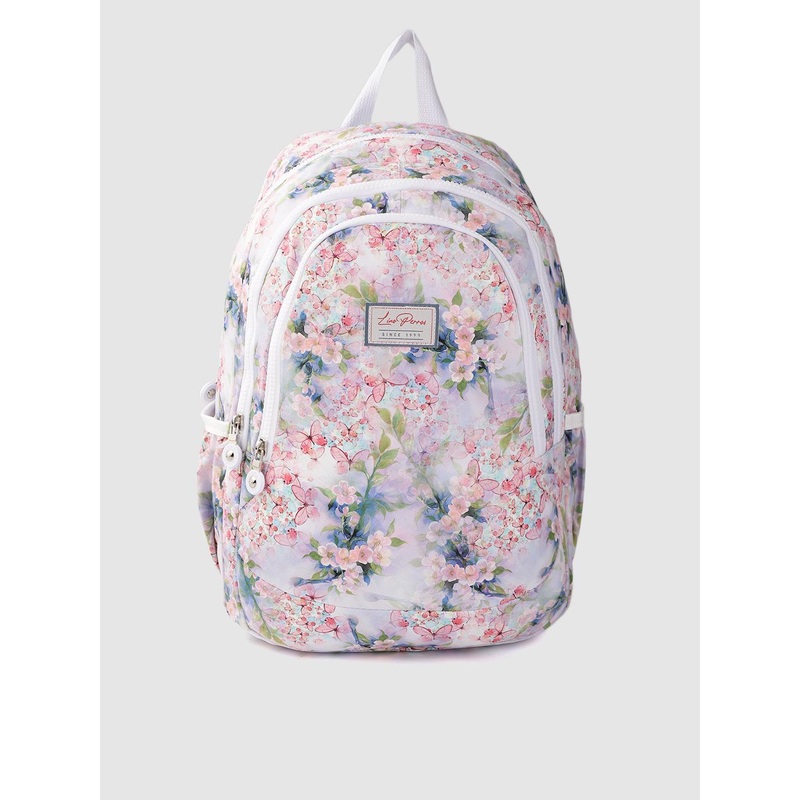 Lino Perros Women Pacman Multicolored Floral Printed Backpack