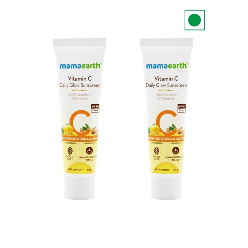 Mamaearth Vitamin C Set Of 2 Daily Glow Sunscreen – 20g Each