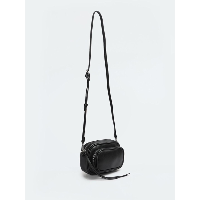 max PU Structured Sling Bag with Tasselled