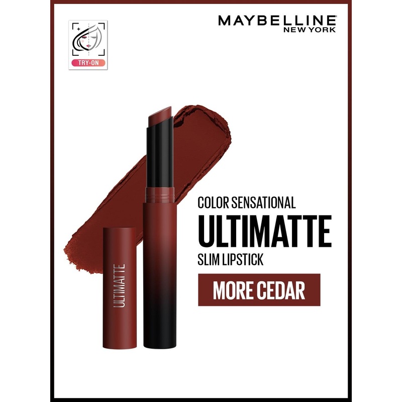 Maybelline New York Color Sensational Ultimatte Slim Lipstick – More Cedar