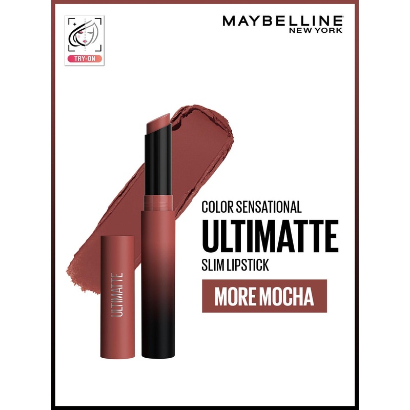 Maybelline New York Color Sensational Ultimatte Slim Lipstick – More Mocha