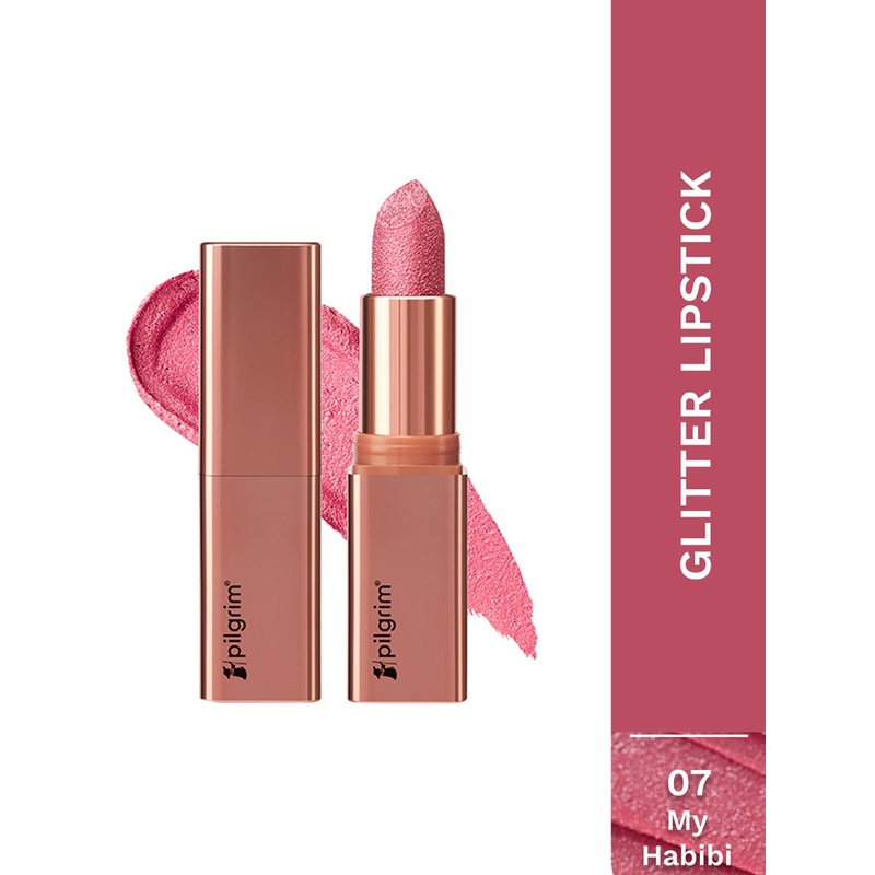 Pilgrim Glitter Lipstick Luxurious 3D Formula With Matte Finish – 4.2 g – My Habibi 07