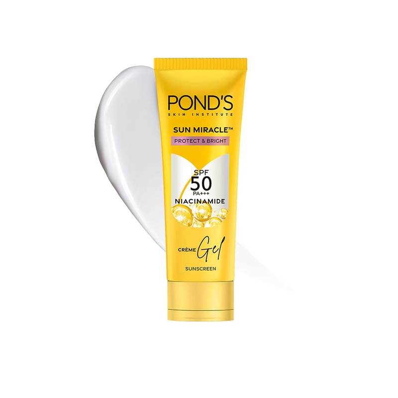 Ponds Protect & Bright Sun Miracle SPF 50 PA+++ Creme Gel Sunscreen – 50 g