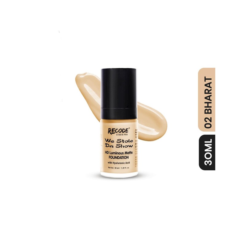 Recode HD Luminous Matte Foundation 30 ML- Bharat 02