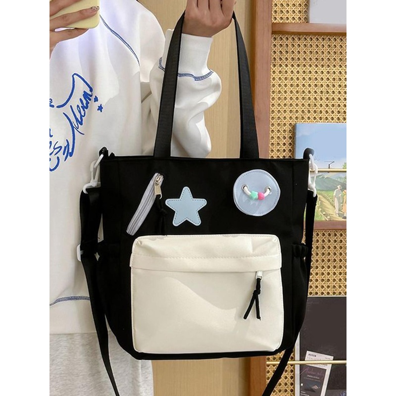 StyleCast x Revolte Colourblocked Bucket Shoulder Bag