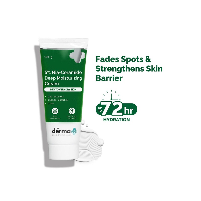 The Derma co. 5% Nia-Ceramide Deep Moisturizing Cream with Oats Extract – 100 g