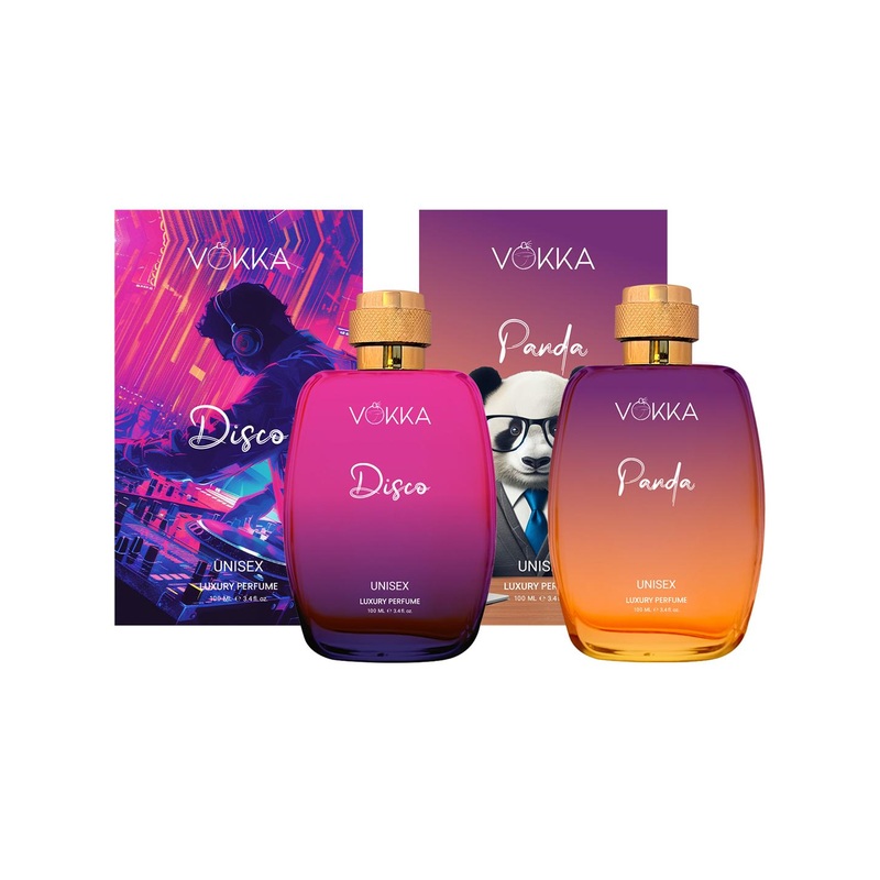 VOKKA Set of Disco & Panda Luxury Long Lasting Perfume – 100 ml each