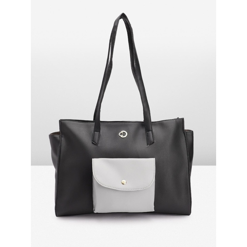 Caprese Destin Women Black Medium Tote Bag