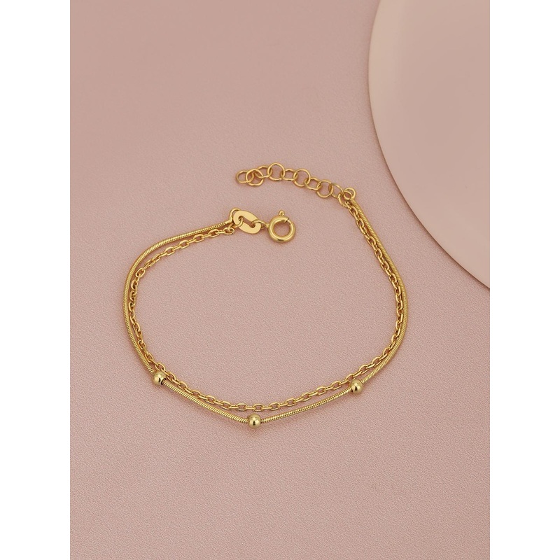 Carlton London Women Gold-Plated Multistrand Bracelet