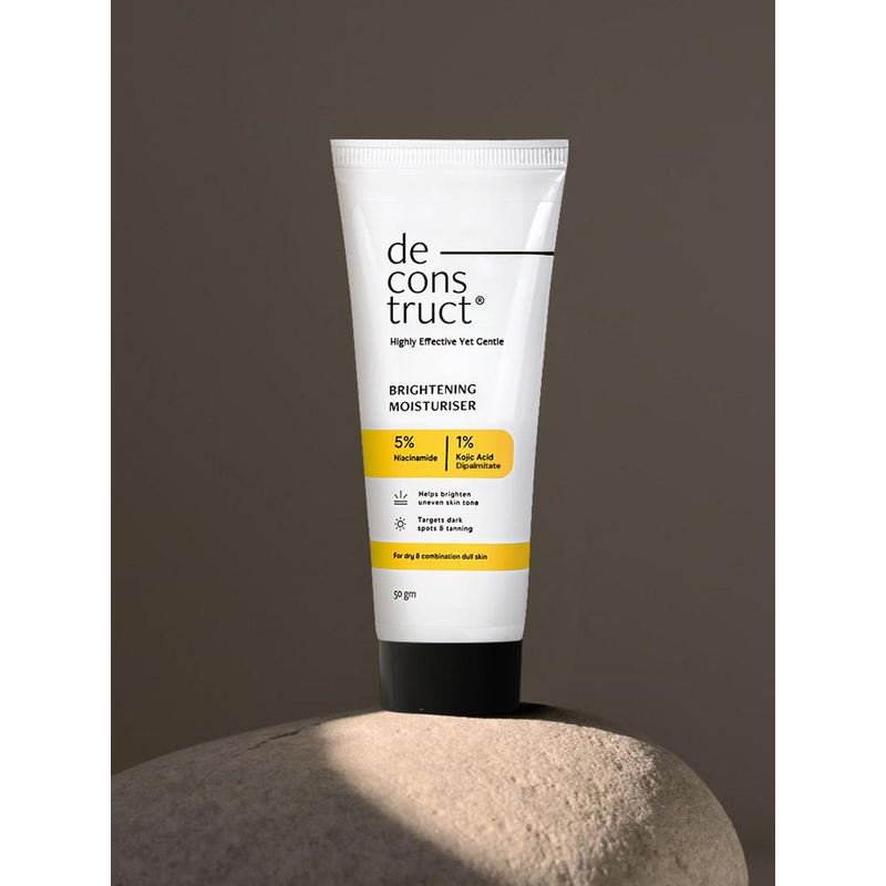 deconstruct Brightening Moisturizer- 5% Niacinamide + 1% Kojic Acid + 5% Vitamin C – 50g
