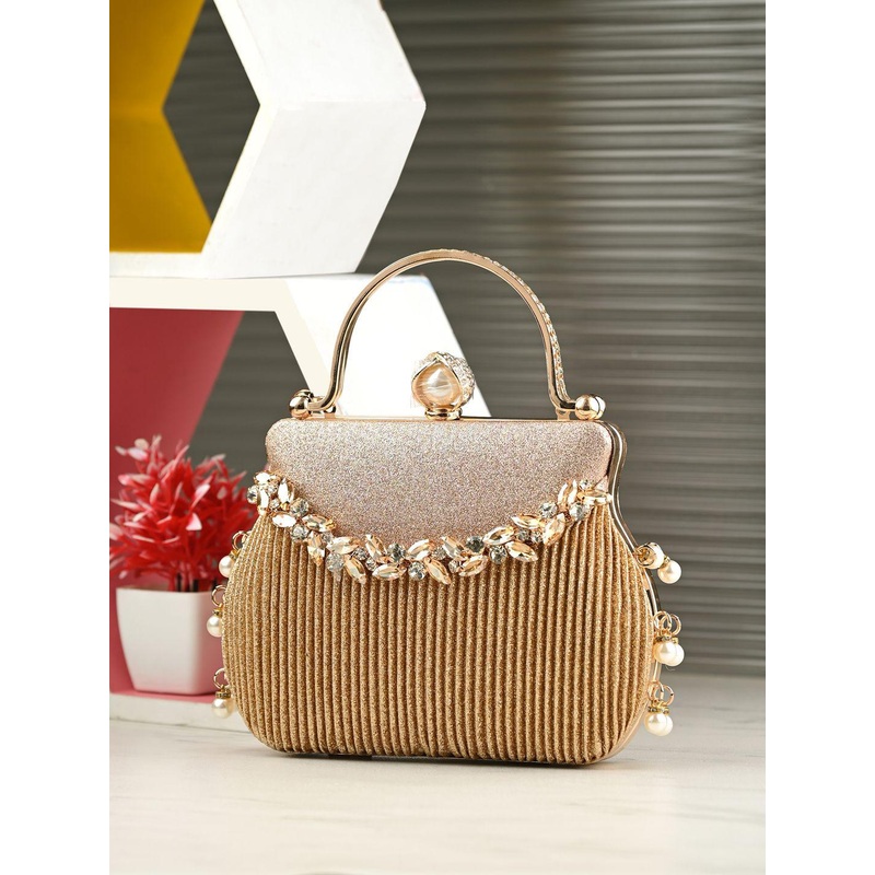 DressBerry Embellished Clutch