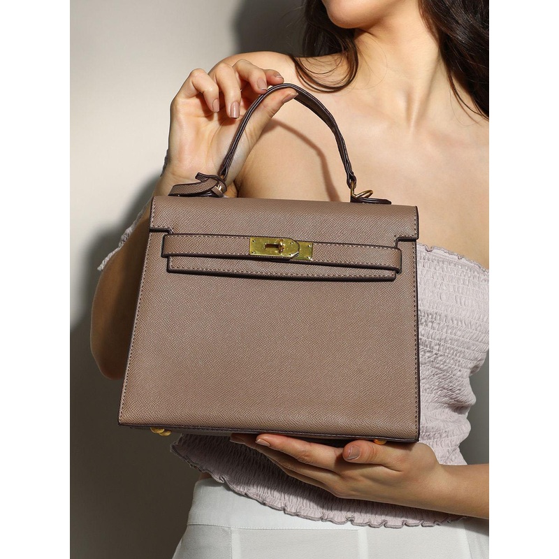 HAUTE SAUCE  Leather Structured Sling Bag