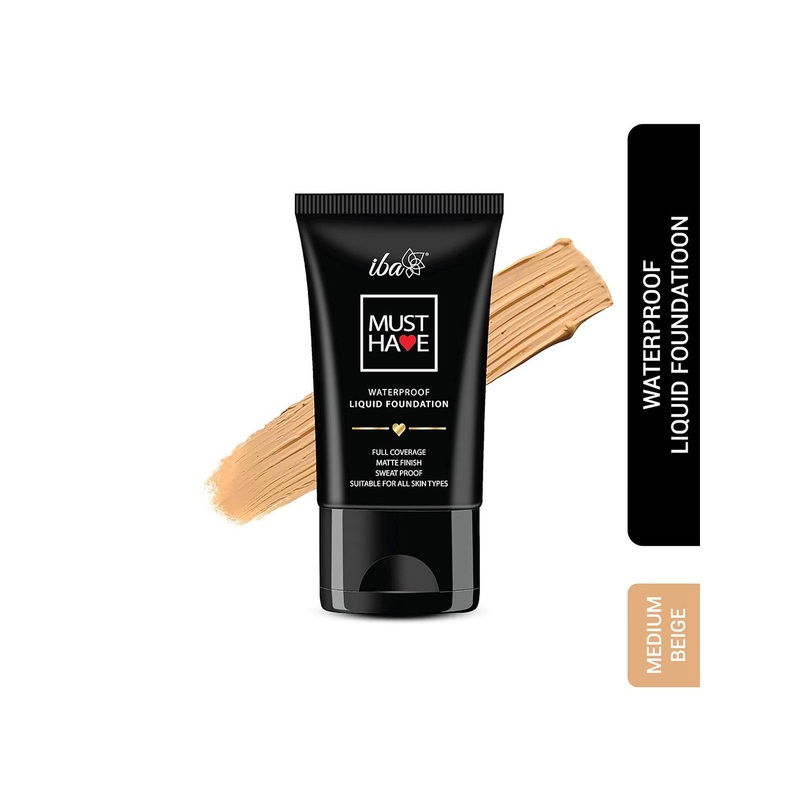 Iba Must Have Waterproof Liquid Foundation – Medium Beige 30 ml