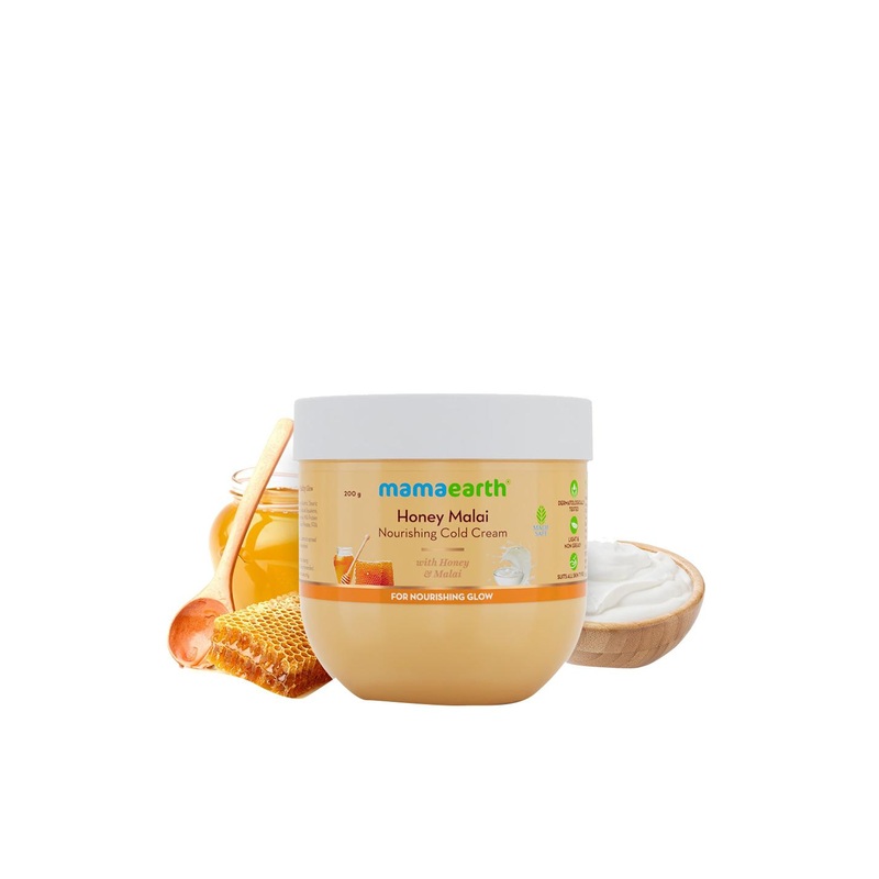Mamaearth Honey Malai Cold Cream With Honey & Malai For Nourishing Glow – 200 g