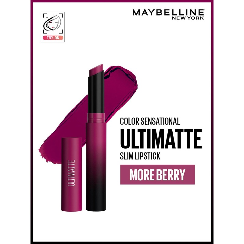 Maybelline New York Color Sensational Ultimatte Slim Lipstick – More Berry