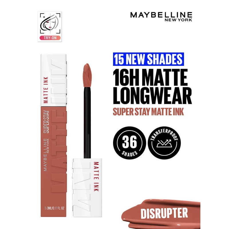 Maybelline New York Superstay Matte Ink Matte Liquid Lipstick 5ml – Disrupter