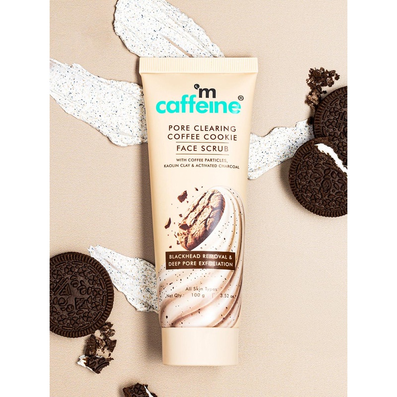 MCaffeine 4.5% Exfoliants Pore Clearing Remove Blackheads Coffee & Cookie  Face Scrub 100g