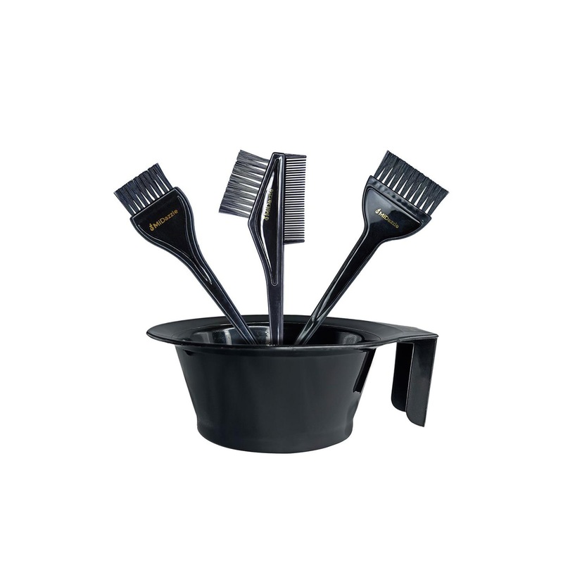 Midazzle Set Of 4 Professional Use Hair Coloring Dyeing Kit Brush With Bowl