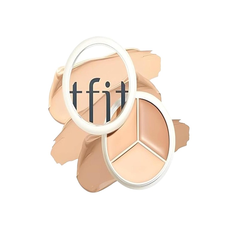 Plessis High Coverage Long Lasting 3 In 1 Concealer- 15 g- Shade- 04