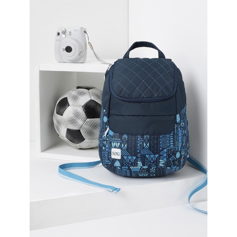 Wildcraft Women Blue Graphic Backpack