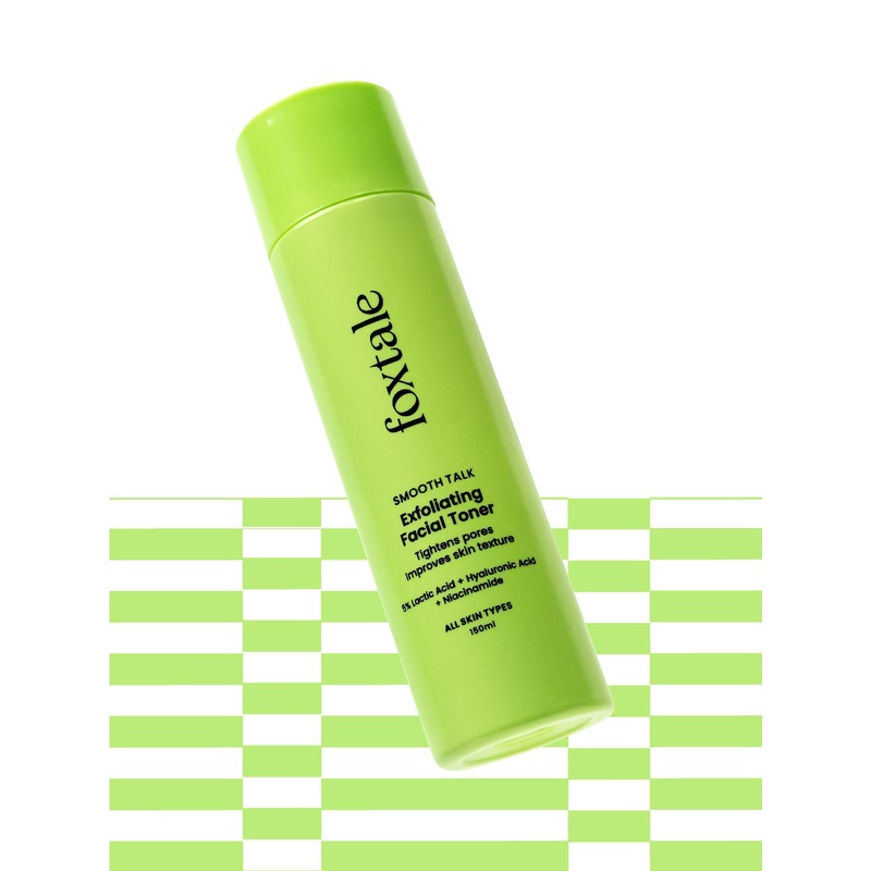 Foxtale Exfoliating Toner with 5% Latic Acid & Niacinamide for Brighter Skin – 150 ml