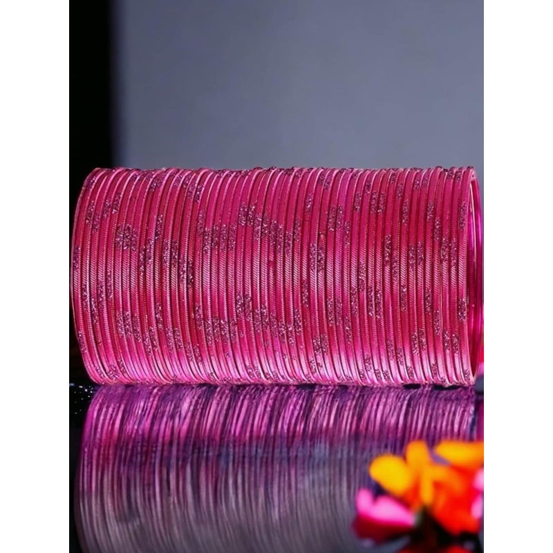 Guddan Set of 48 Bangles Rani Metal Bangle