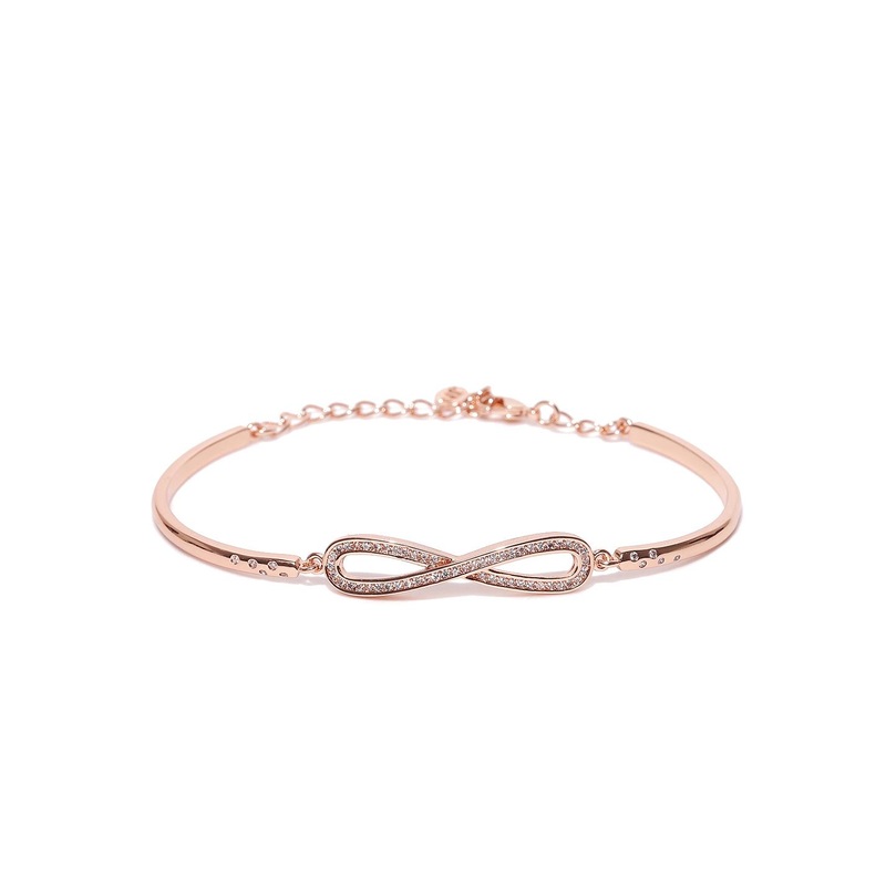 Jewels Galaxy 18K Rose Gold-Plated Handcrafted Bracelet