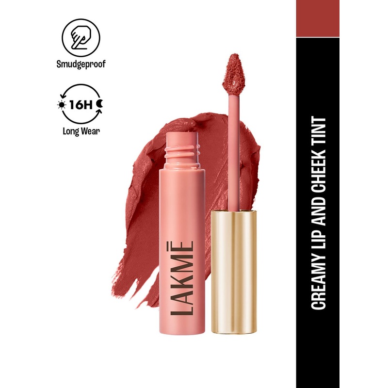 Lakme Double Duty 2 in1 Lip & Cheek Mousse Matte Lipstick & Soft Blush  9g – Coca Soft