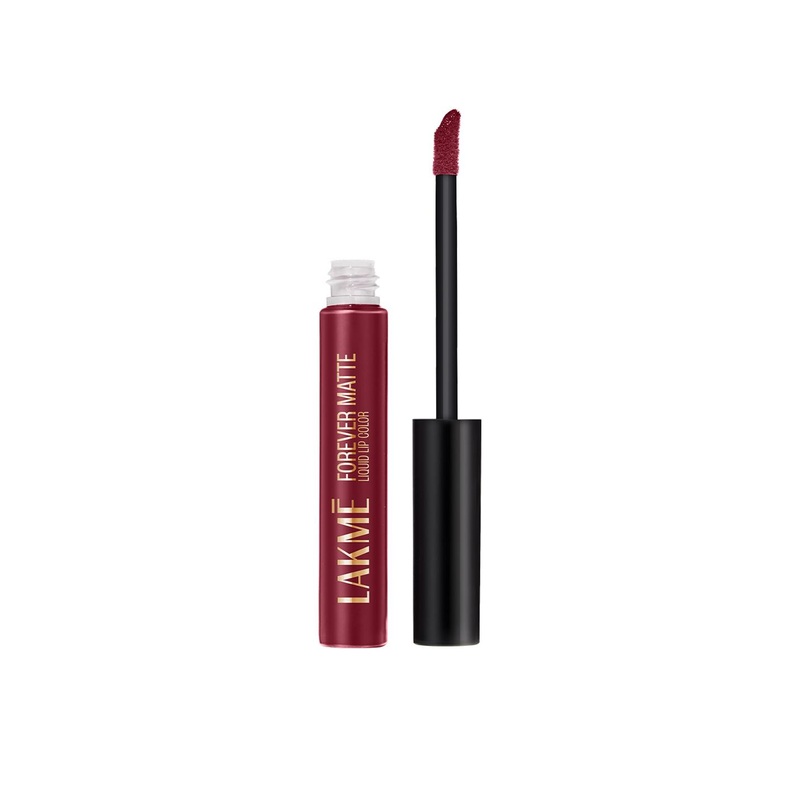 Lakme Forever Matte Lightweight & Transferproof 16Hr Liquid Lipstick 5.6ml – Red Sangria