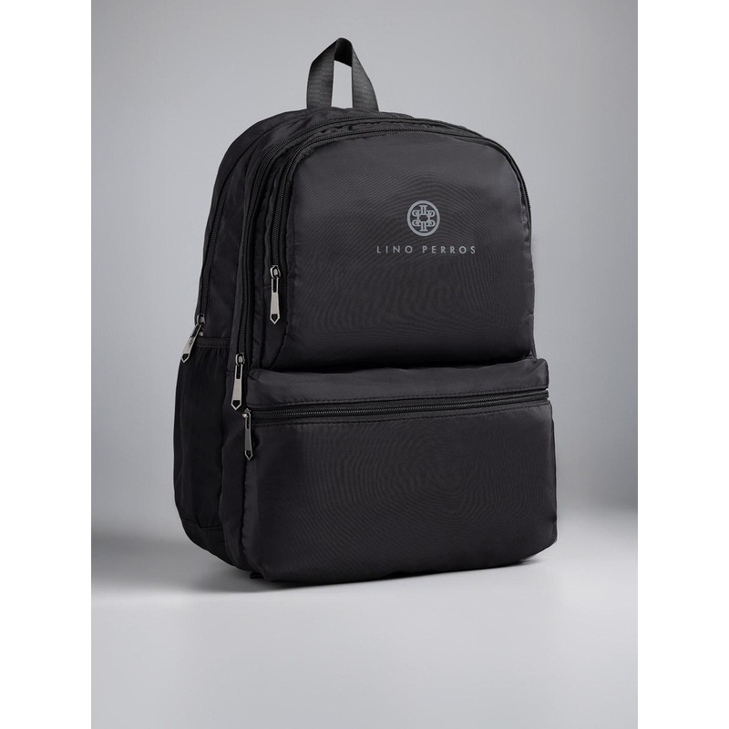 Lino Perros Women Black Solid 16 Inch Laptop Backpack