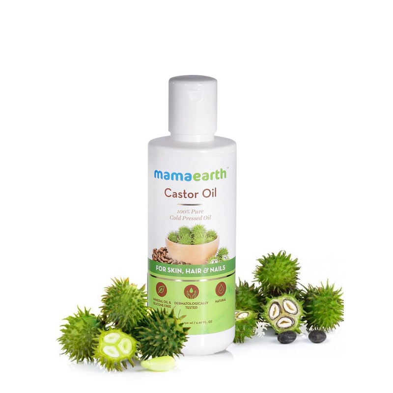 Mamaearth Cold Pressed 100% Castor  Oil For Skin- Hair & Nails 150 ml